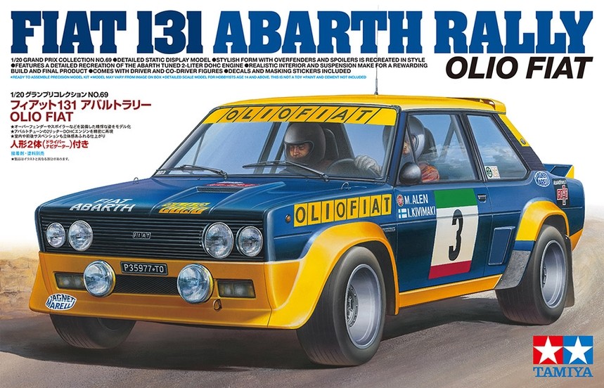 Fiat 131 Abarth Rally - 1/20 Scale Model Kit