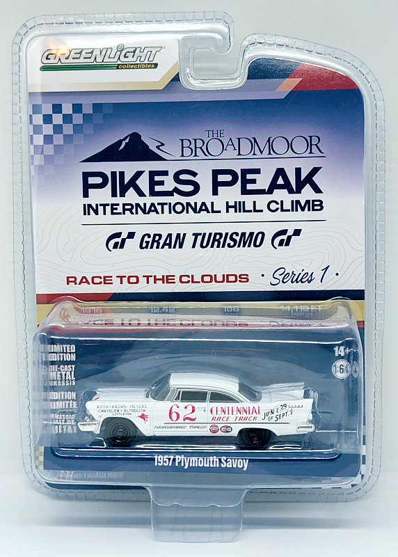 1957 Plymouth Savoy Greenlight Collectibles 1/64th Pikes Peak