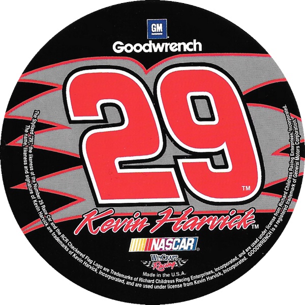 Kevin Harvick 3" Round Decal