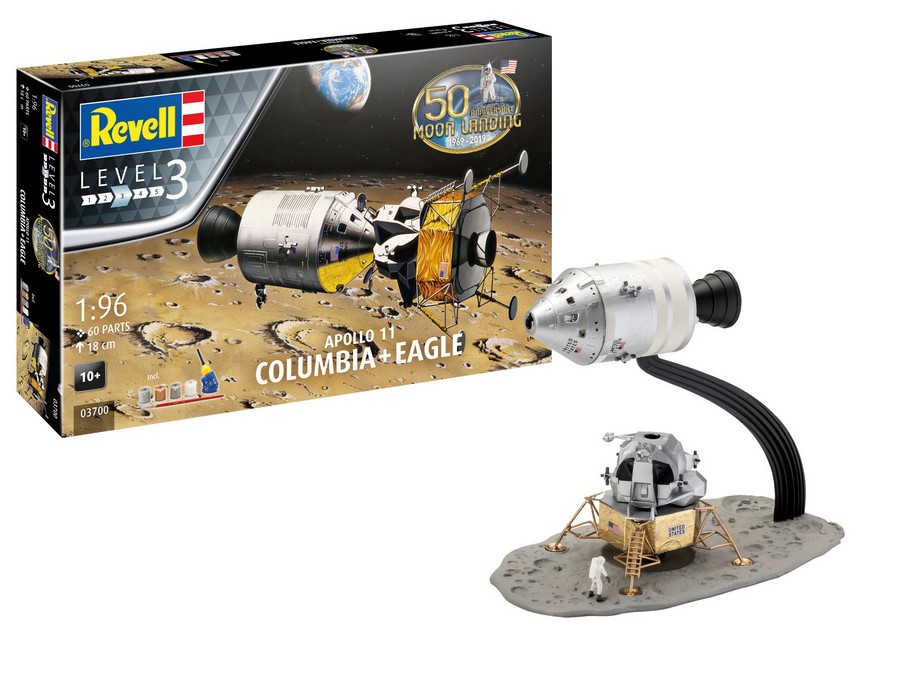 Apollo 11 Columbia & Eagle - 1/96 Scale Model Kit