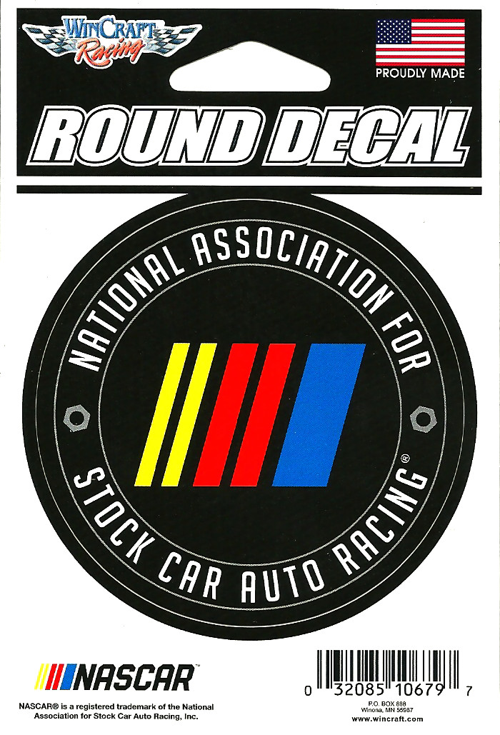 NASCAR 3" Round Decal