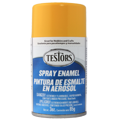 Paint - Testors Spray - 1214C Gloss Yellow