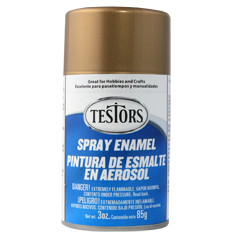 Paint - Testors Spray - 1244C Metallic Gold