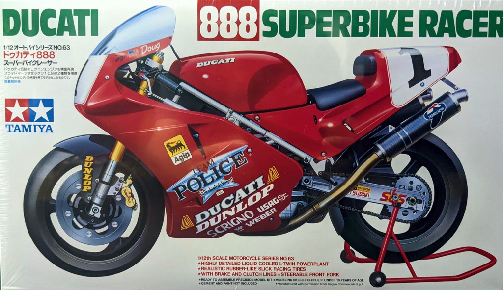 Ducati 888 World Superbike - 1/12th Scale Model Kit