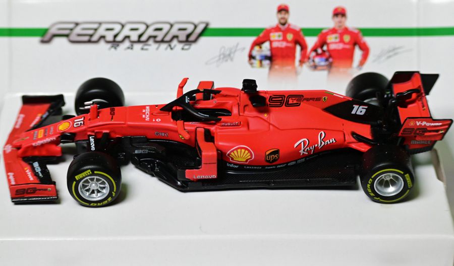 Charles Leclerc Ferrari SF90 1/43rd Diecast - 2019 - Click Image to Close