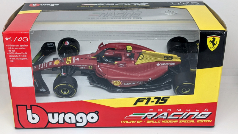 Carlos Sainz Ferrari F1-75 Italian GP 1/43rd Diecast - 2022
