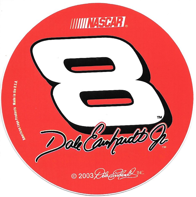 Dale Earnhardt Jr 3" Round Decal