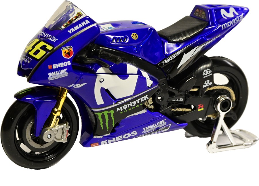 Valentino Rossi 1/18th Movistar Yamaha MotoGP Diecast - Click Image to Close