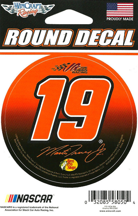 Martin Truex 3" Round Decal