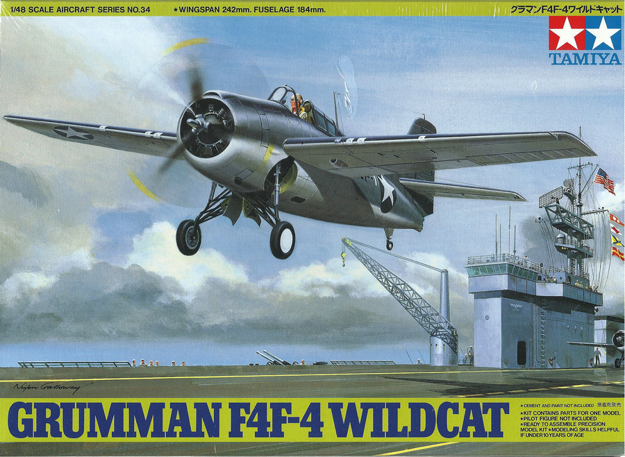 Grumman F4F-4 Wildcat - 1/48 Scale Model Kit