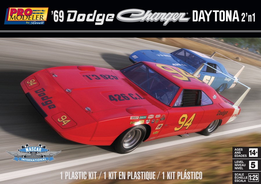 1969 Dodge Charger Daytona 2 in 1 - 1/25th Model Kit