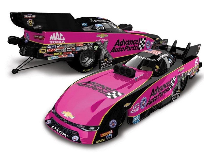 Courtney Force Action Collectibles1/24th Advance Auto Diecast - Click Image to Close