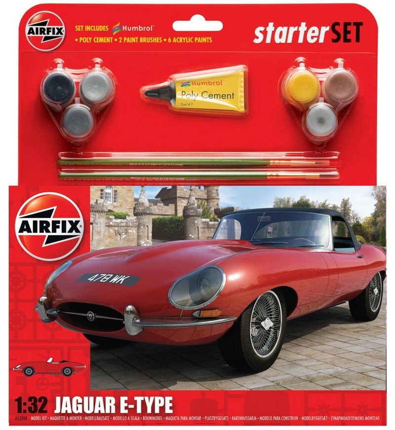 Jaguar E-Type - 1/32th Model Kit