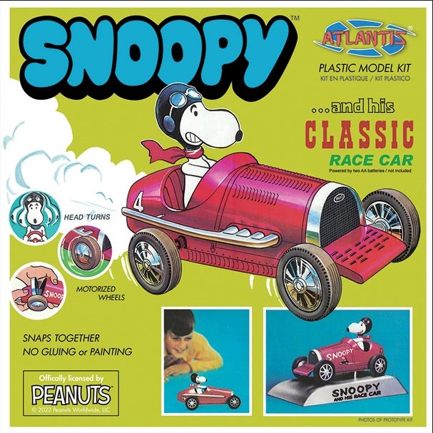 Snoopy And His Classic Race Car