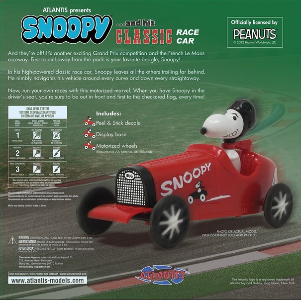 Snoopy And His Classic Race Car
