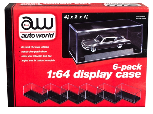 Display Case For 1/64 Scale Models and Diecast - 6 Pack