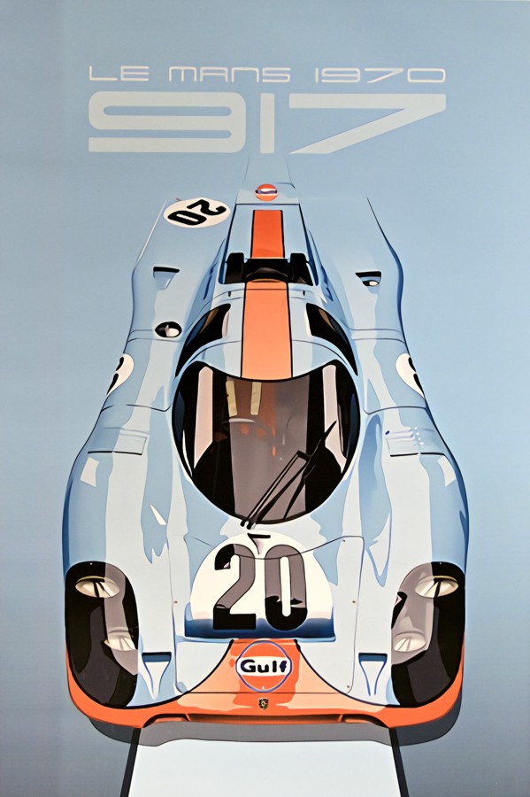 1970 Le Mans Gulf Porsche Canvas Poster