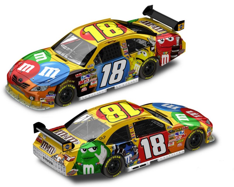 Kyle Busch Action Collectibles 1/24th M&M's Diecast - Click Image to Close