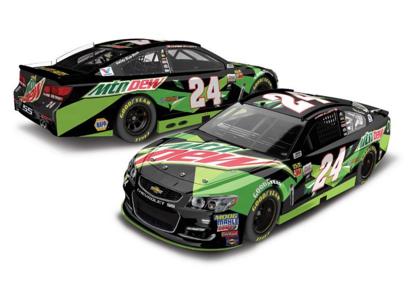 Chase Elliot Action Collectibles 1/24th Mountain Dew Diecast - Click Image to Close