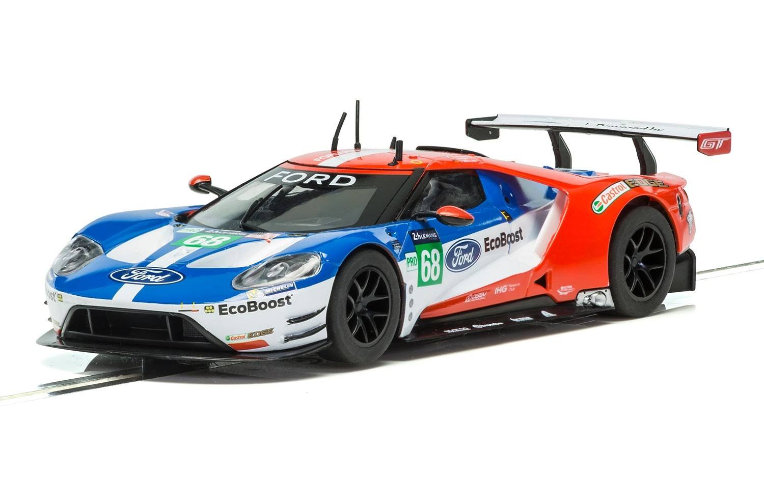2017 Ford GT #68 Le Mans Scalextric 1/32 Slot Car - Click Image to Close