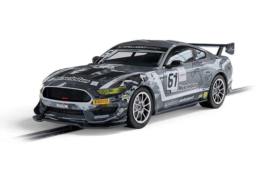 Ford Mustang GT4 - Scalextric 1/32 Slot Car - Click Image to Close