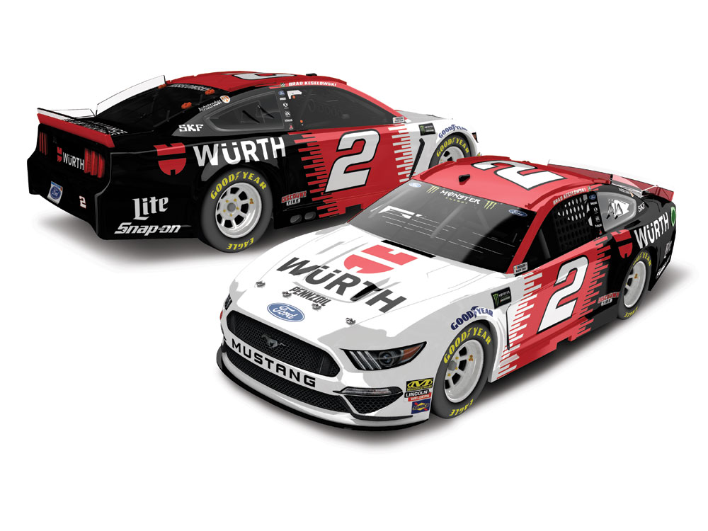 Brad Keselowski Action Racing 1/64th Wurth Diecast - Click Image to Close