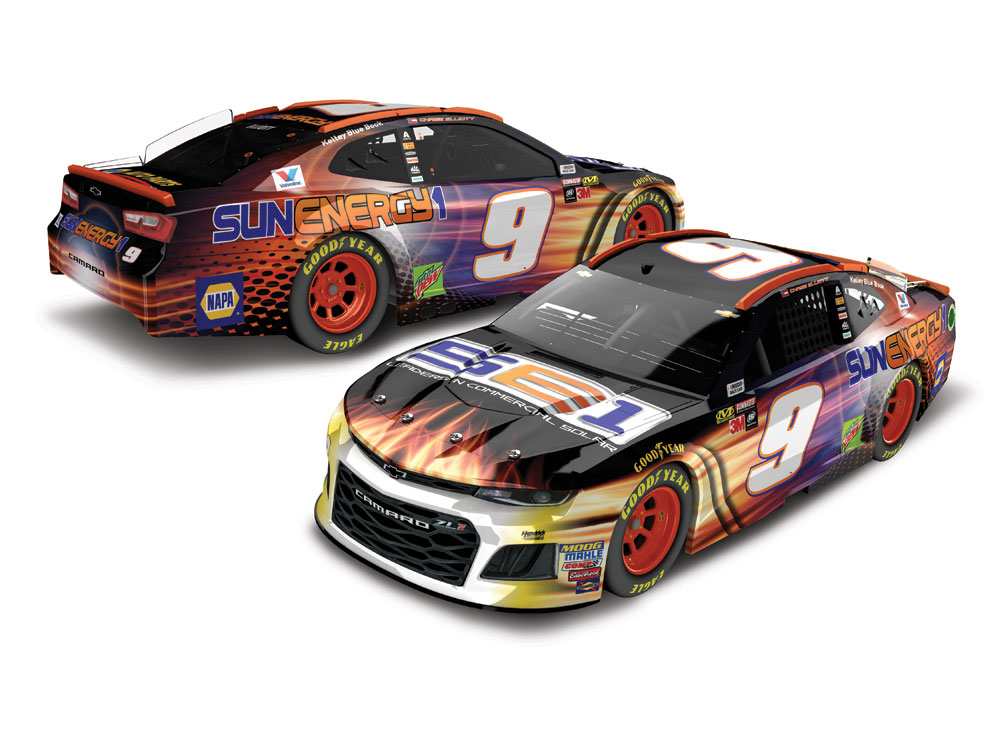 Chase Elliot Action Collectibles 1/24th Sun Energy1 Diecast - Click Image to Close