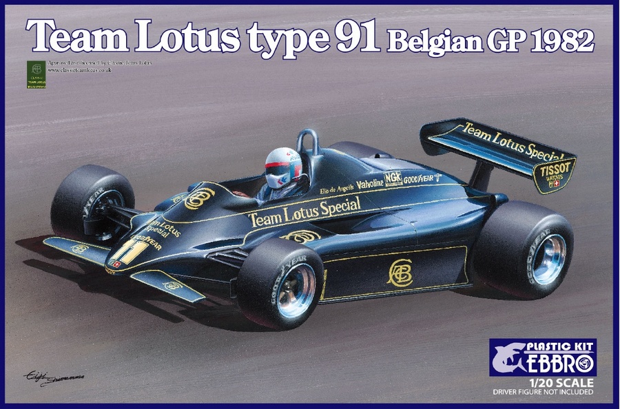 1982 Lotus 91 - Elio de Angelis 1/20th Scale Model Kit