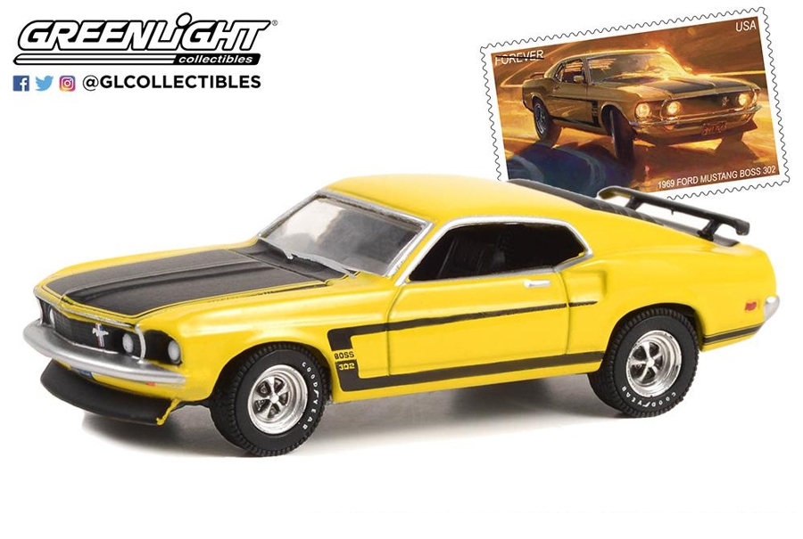 1969 Ford Mustang Boss 302 1/64 Diecast