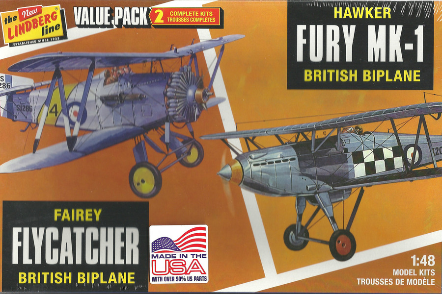 Fairey Flycatcher & Hawker Fury MK I - 1/48 Scale Model Kit