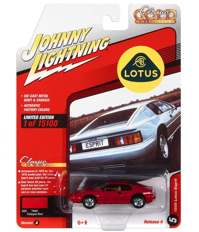 1989 Lotus Esprit "Calypso Red" Johnny Lightning 1/64 Diecast