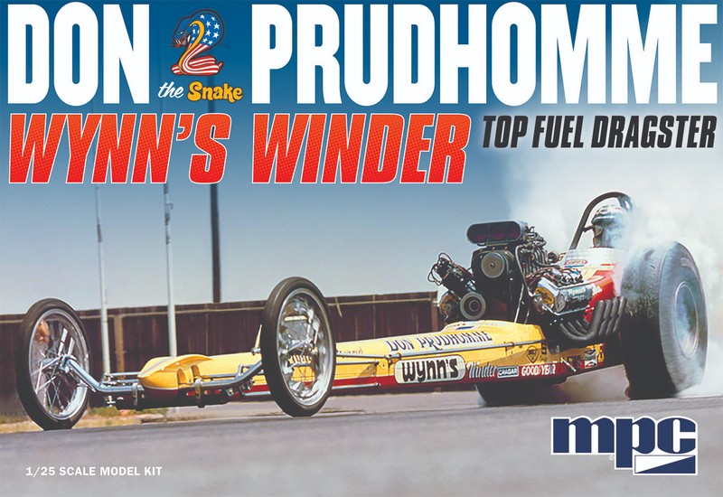 Don "Snake" Prudhomme Wynns Winder Dragster 1/25 Scale Model Kit