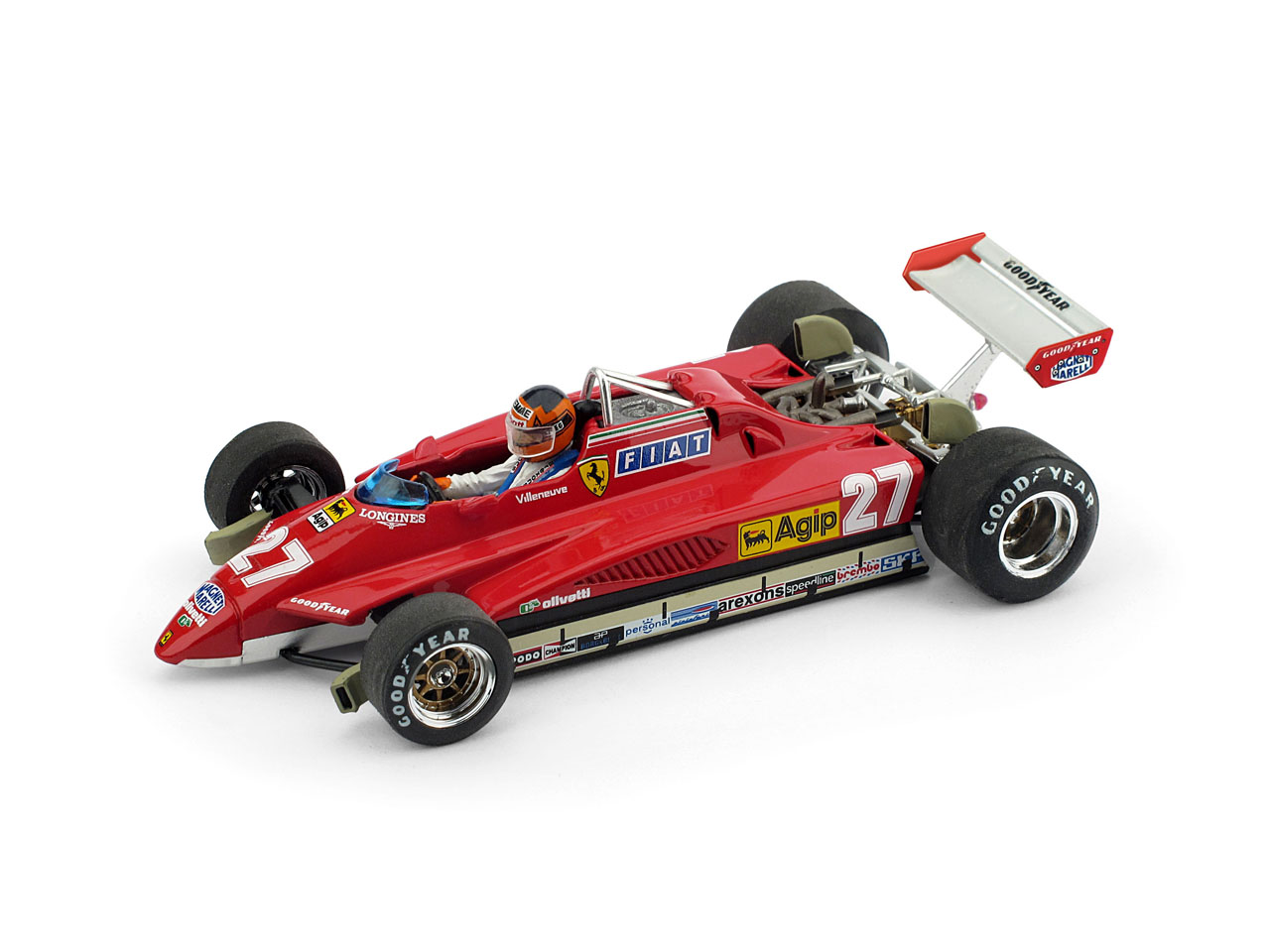 Gilles Villeneuve Ferrari 126C2 1/43rd Diecast - San Marino