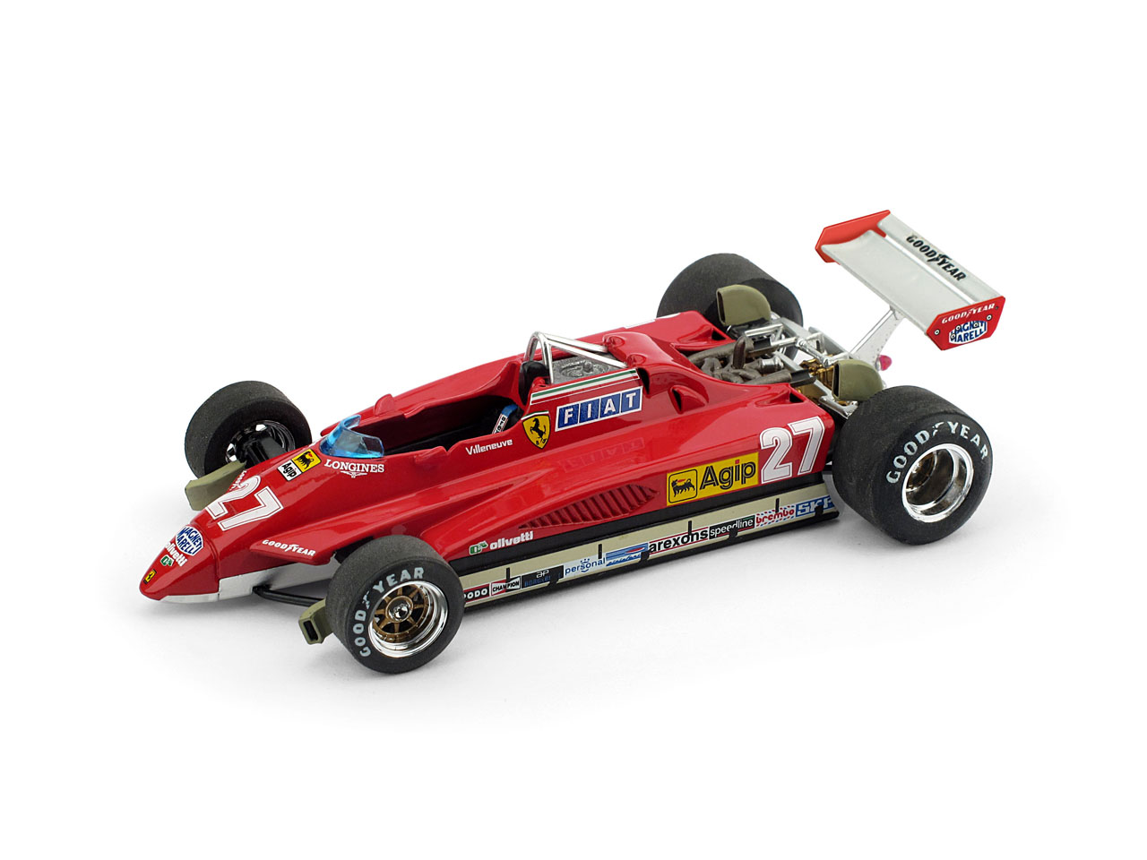 Gilles Villeneuve Ferrari 126C2 1/43rd Diecast - San Marino