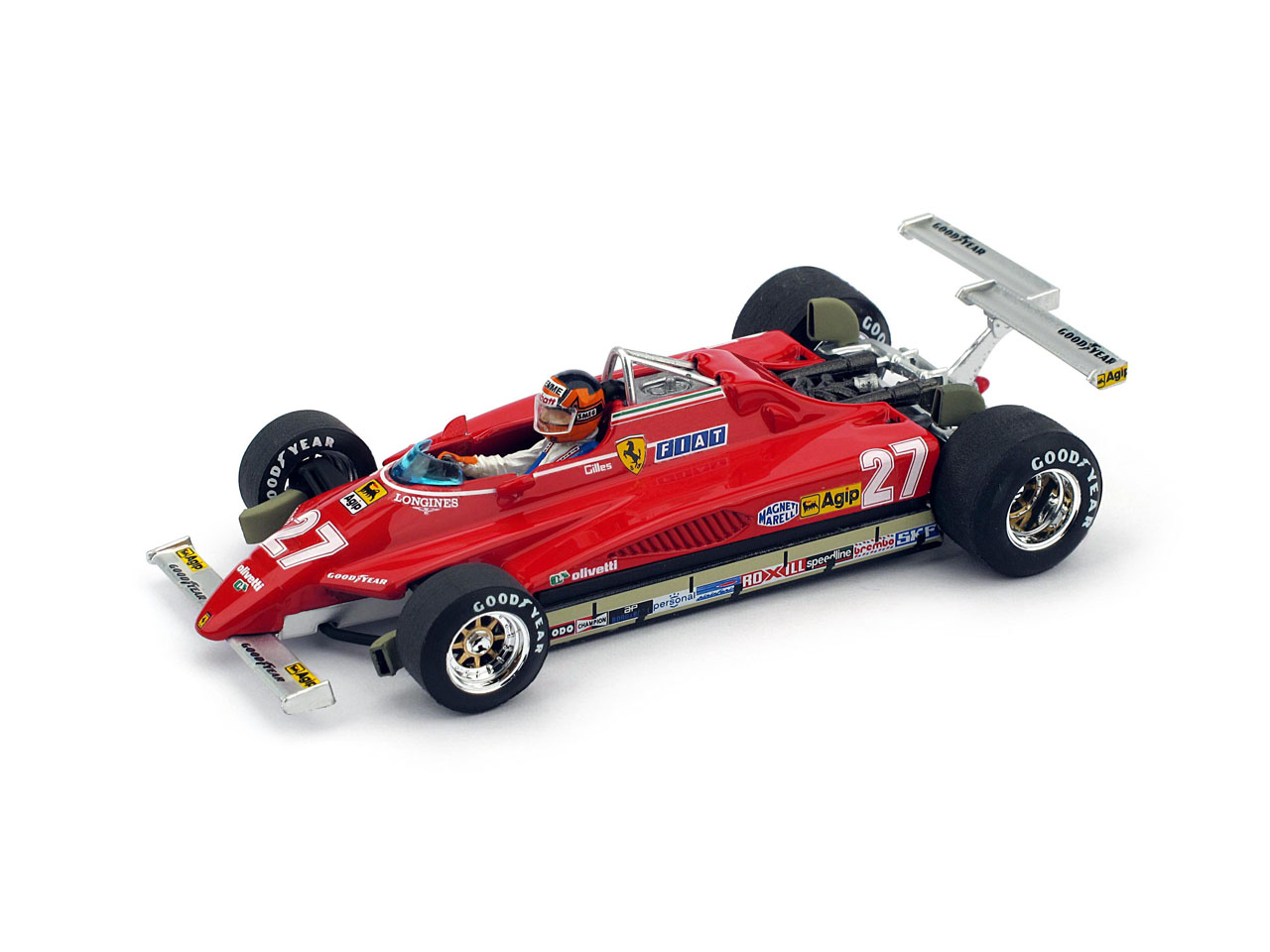 Gilles Villeneuve Ferrari 126C2 1/43rd Diecast - Long Beach - Click Image to Close