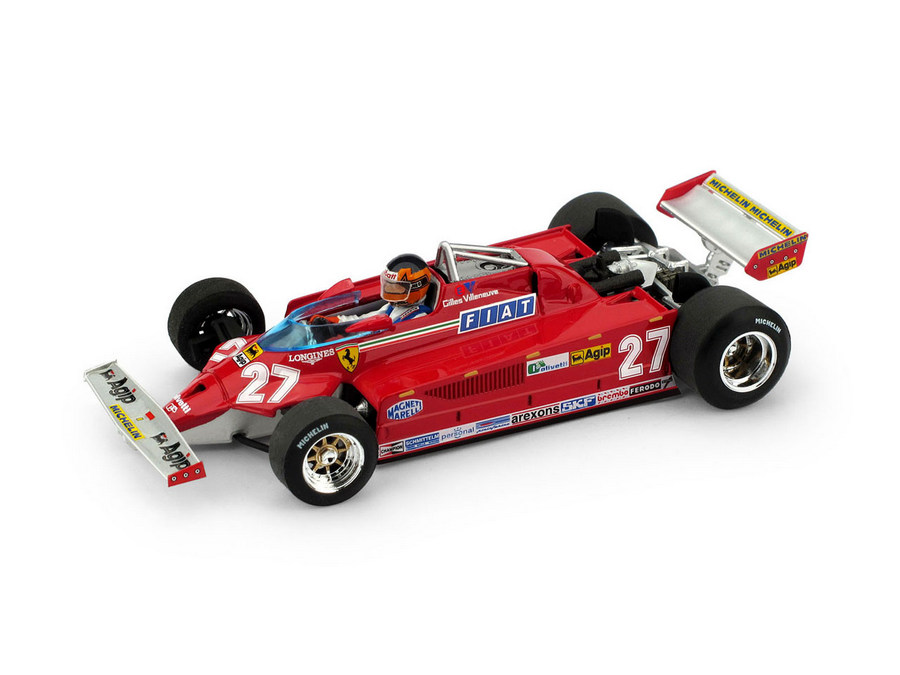 Gilles Villeneuve Ferrari 126CK 1/43rd Diecast - 1981 Italian GP - Click Image to Close