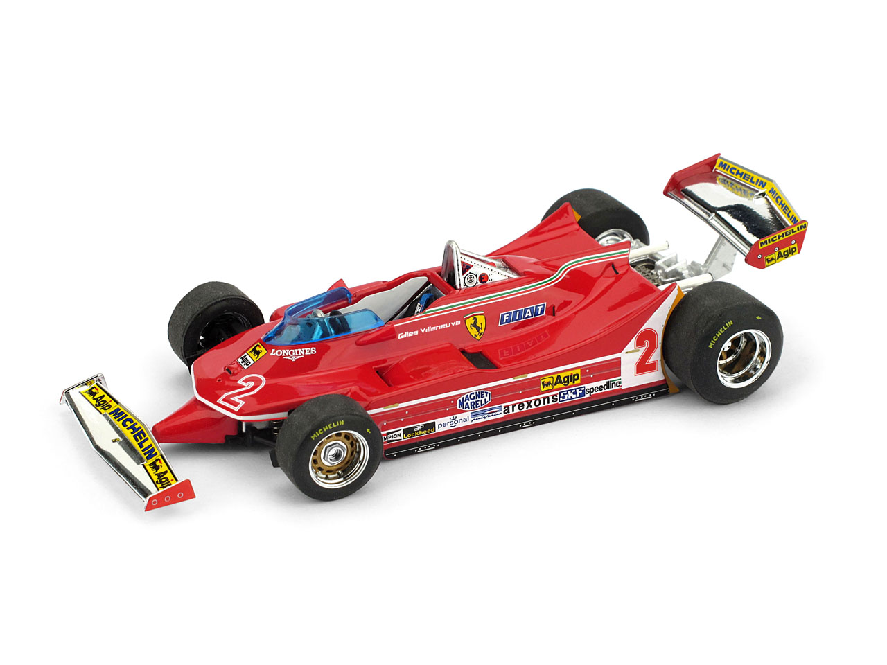 Gilles Villeneuve Ferrari 312 T5 1/43rd Diecast - 1980 Brazil GP