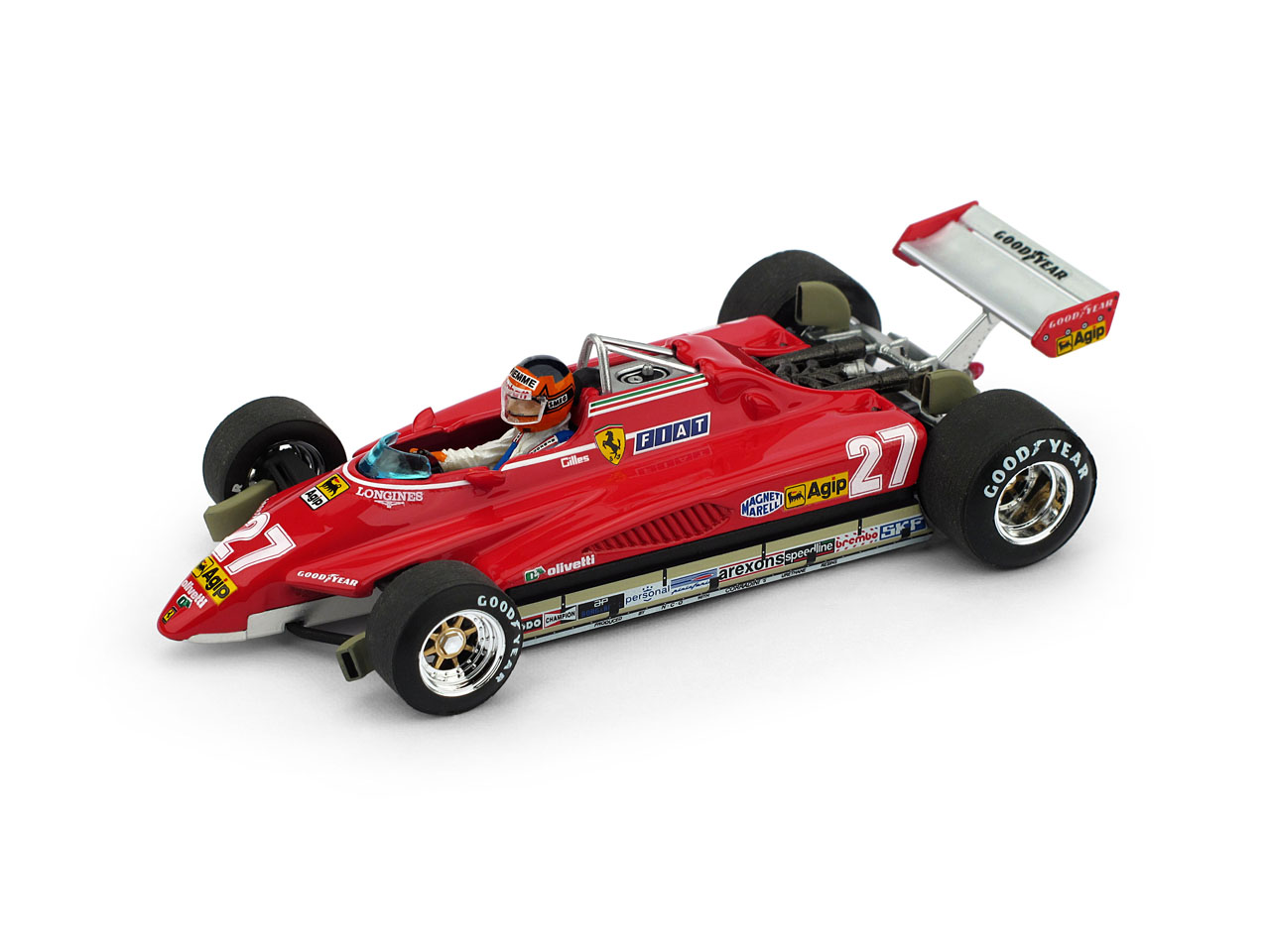 Gilles Villeneuve Ferrari 126C2 1/43rd Diecast - Brazil - Click Image to Close