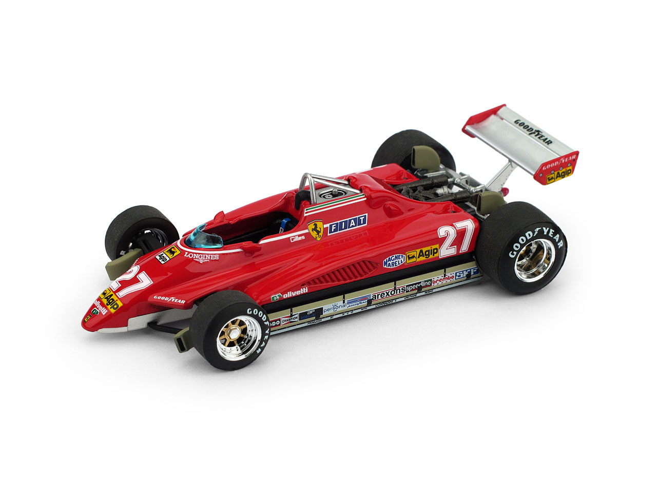 Gilles Villeneuve Ferrari 126C2 1/43rd Diecast - 1982 Brazil GP