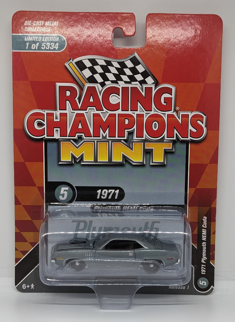 1971 Plymouth Hemi Cuda 1/64th Racing Champions Diecast