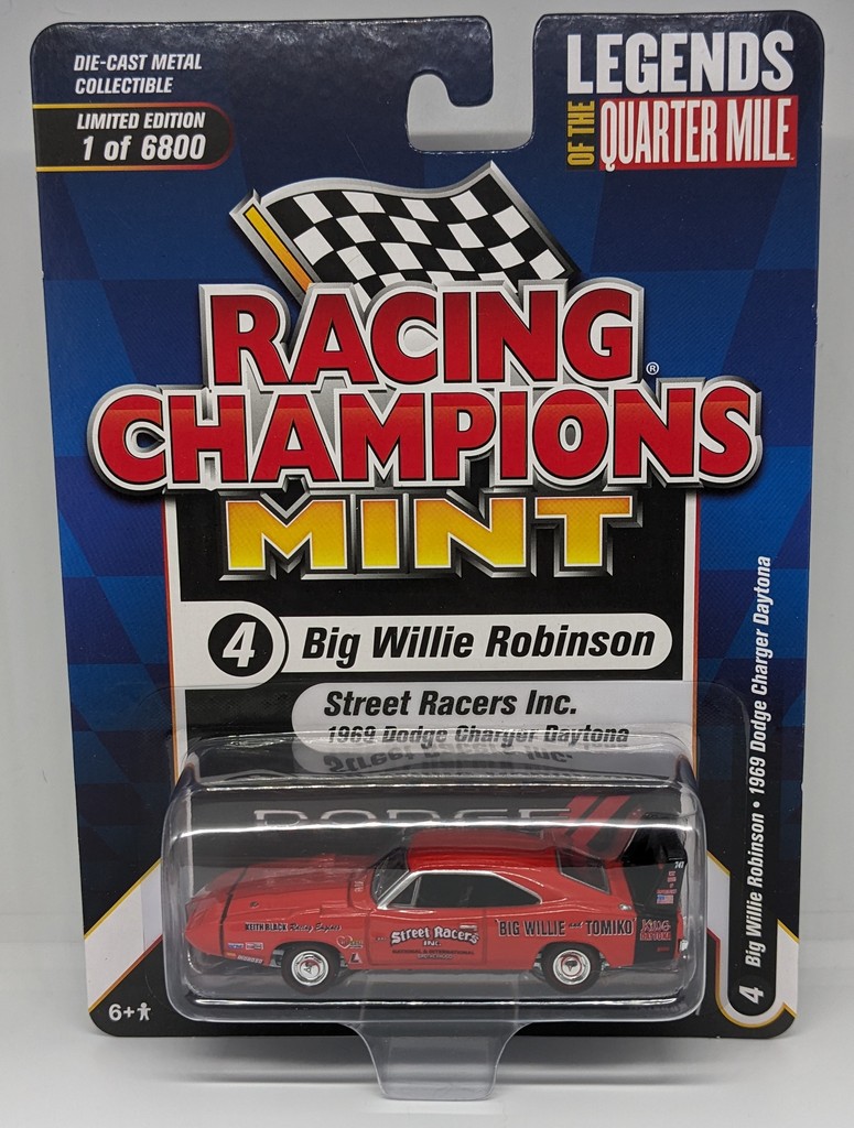 1969 Dodge Charger Daytona 1/64th Racing Champions Diecast