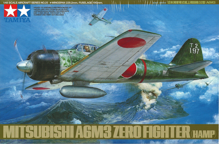 A6M3 Type 32 Zero Fighter - 1/48 Scale Model Kit