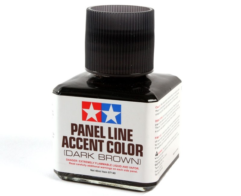 Tamiya Panel Line Accent Colour - Dark Brown