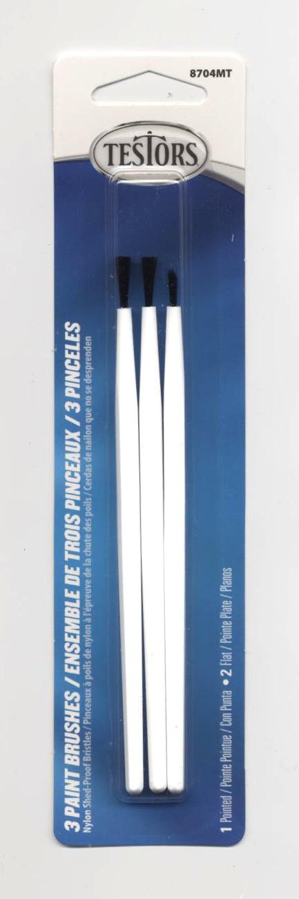 Testors - 3 pc Economy Brush Set