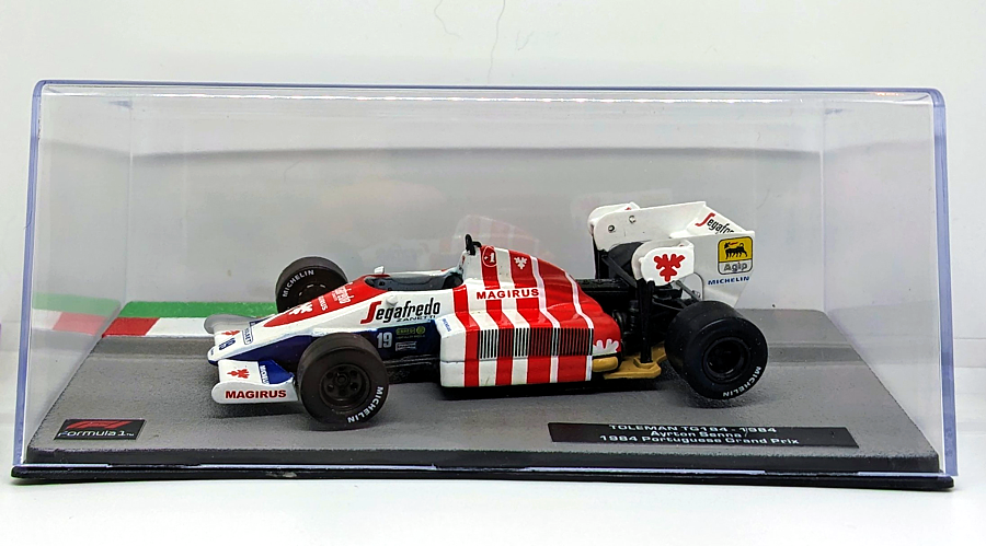 Ayrton Senna Toleman TG184 1/43rd Diecast 1984 Portugese GP
