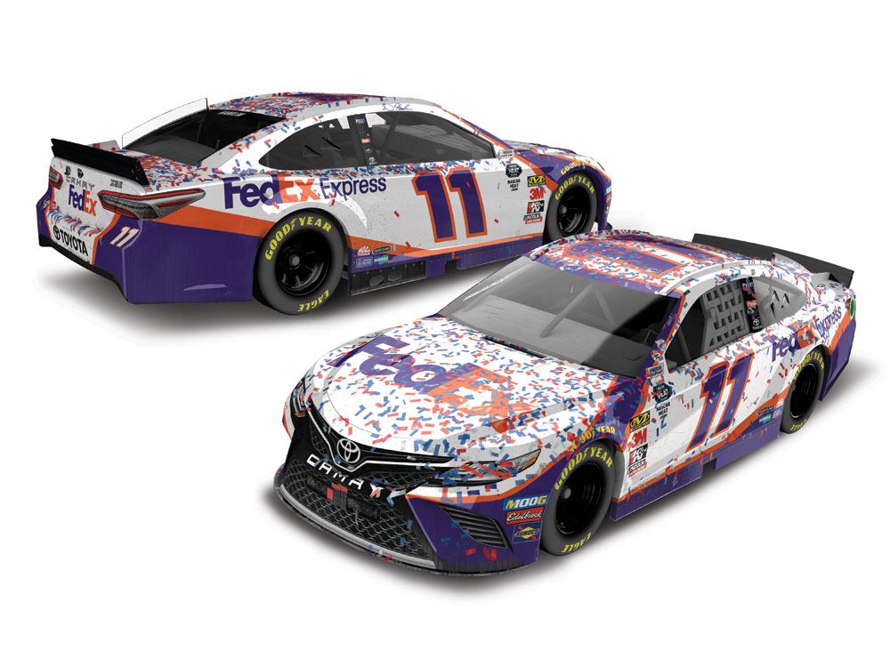 Denny Hamlin Action Racing 1/64th FedEx Express Diecast - Click Image to Close