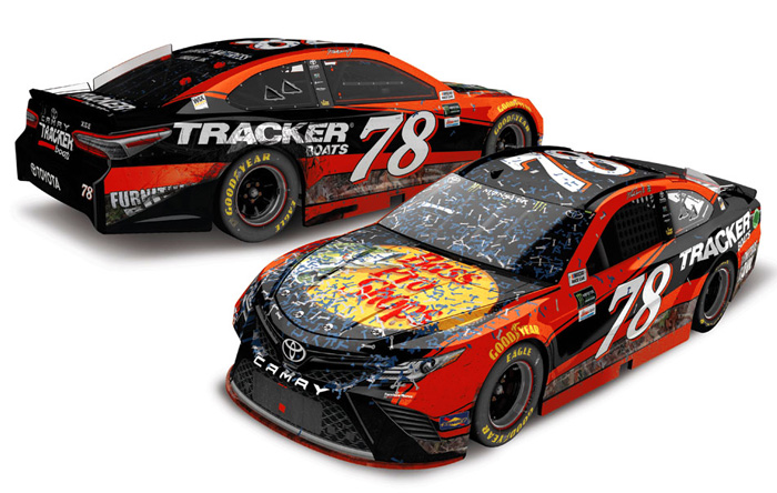 Martin Truex Action Collectibles 1/24th Tracker Boats Diecast - Click Image to Close